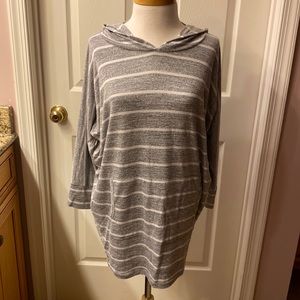 Dolman sleeve hoodie with pockets